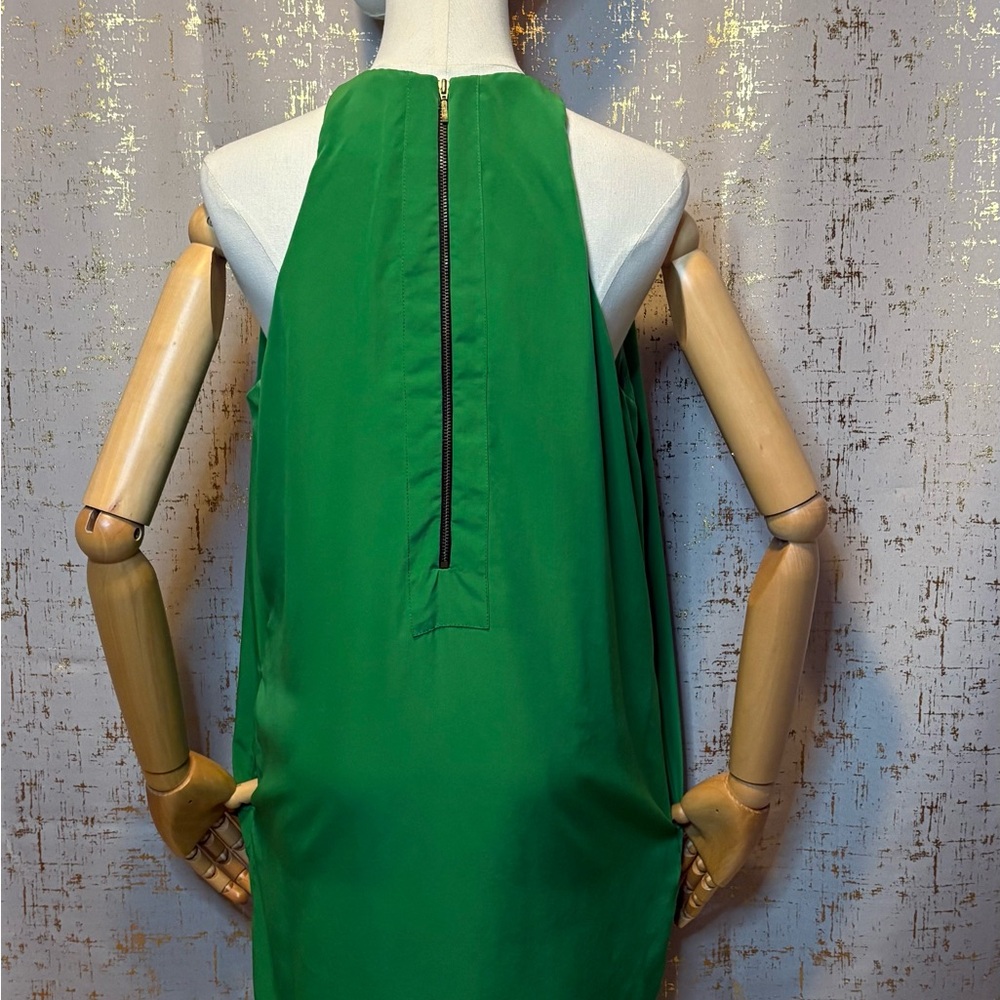 Zara Green Halter Neck Dress w/Pocket's - Picture 8 of 9